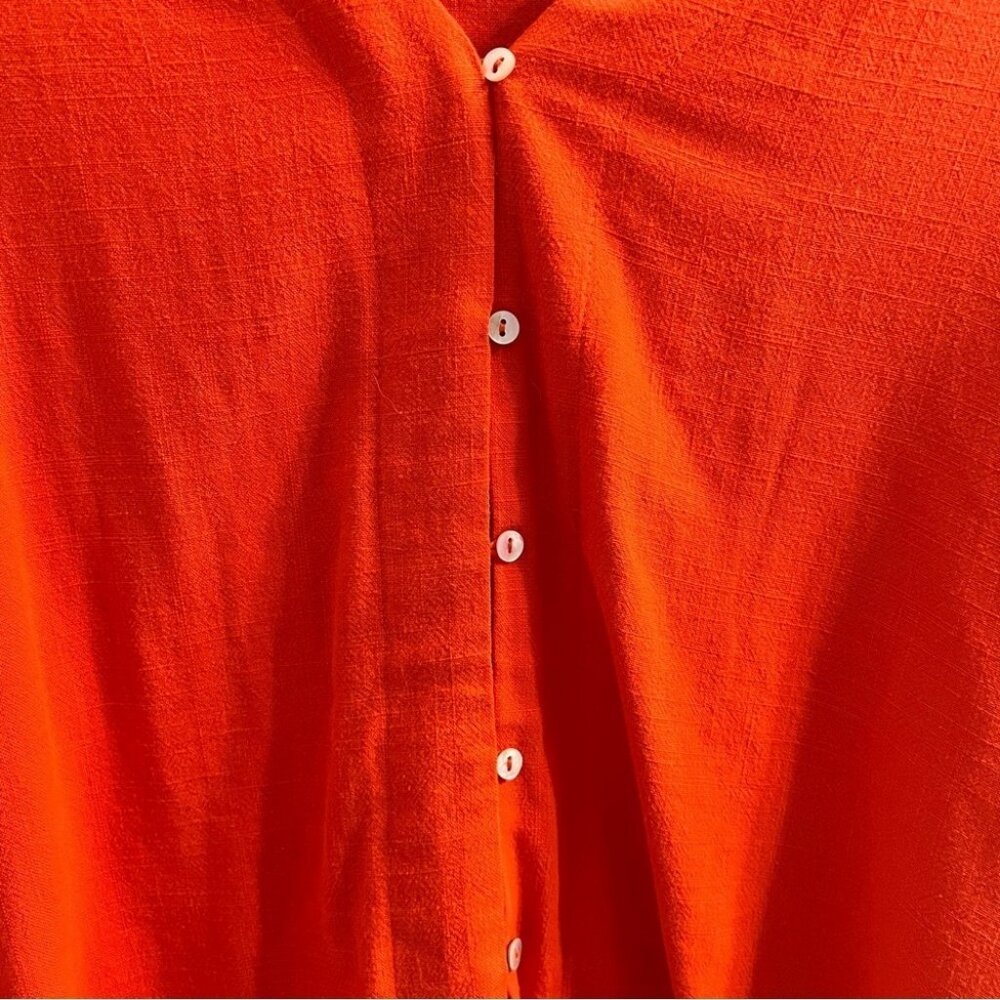 Tie-Front Button Top - image 2